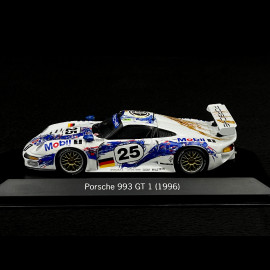 RARE - Hand-Signed by Norbert Singer - Porsche 911 type 993 GT1 Le Mans 1996 n° 25 Wollek 1/43 Minichamps WAP02004797