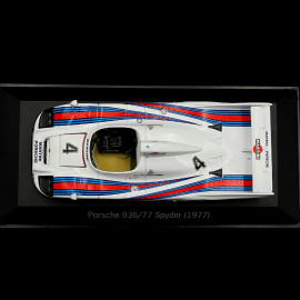 RARE - Handsigniert von Norbert Singer - Porsche 936 Spyder Sieger Le Mans 1977 n° 4 Martini 1/43 Minichamps WAP02004497