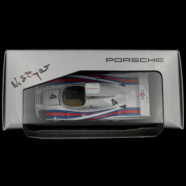 RARE - Handsigniert von Norbert Singer - Porsche 936 Spyder Sieger Le Mans 1977 n° 4 Martini 1/43 Minichamps WAP02004497