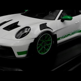 Porsche 911 GT3 RS Type 992 2023 Tribute To 1972 Carrera RS White / Green Stripes 1/12 Spark WAP0231550P002