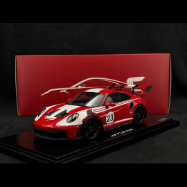 Porsche 911 GT3 RS Type 992 n° 23 Salzburg 2023 Red / White 1/18 Spark WAP0212820SGT3