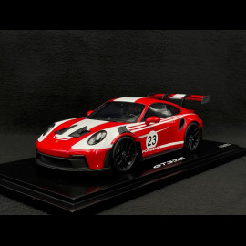 Porsche 911 GT3 RS Type 992 n° 23 Salzburg 2023 Red / White 1/18 Spark WAP0212820SGT3