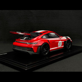 Porsche 911 GT3 RS Type 992 n° 23 Salzburg 2023 Red / White 1/18 Spark WAP0212820SGT3