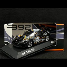 Porsche 911 GT3 RS Type 992 n°992 Weissach Test Track 2023 Grau / Orange 1/43 Spark WAP0202880SGT3