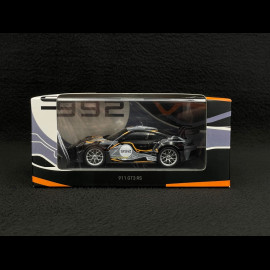 Porsche 911 GT3 RS Type 992 n°992 Weissach Test Track 2023 Grey / Orange 1/43 Spark WAP0202880SGT3