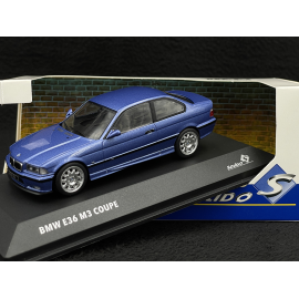 BMW M3 E36 Coupé 1999 Estoril Blau 1/43 Solido S4315202