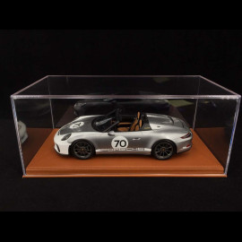 1/18 BBR Vitrine für Modelle Boden Alcantara Braun premium quality