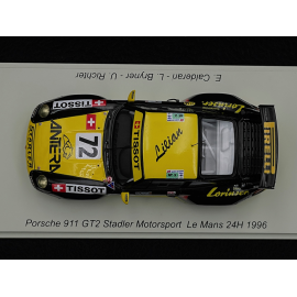 Porsche 911 GT2 Type 993 n° 72 24h Le Mans 1996 1/43 Spark S5523