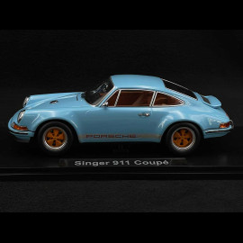 Singer Porsche 911 Coupé hellblau/orange 1/18 KK Scale KKDC180441