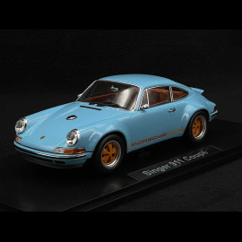 Singer Porsche 911 Coupé hellblau/orange 1/18 KK Scale KKDC180441