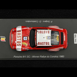 Porsche 911 SC n° 5 Sieger Rallye du Condroz 1983 1/43 Spark SB694