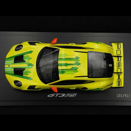 Porsche 911 GT3 RS Typ 992 Grello 2023 Gelb / Grün 1/18 Spark WAP0212810SGT3