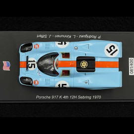 Porsche 917 K n° 15 4. 12h Sebring 1970 1/43 Spark US346