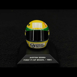 Ayrton Senna Helm First GP - GP Brazil 1984 1/8 Minichamps 540308419