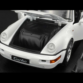 Porsche 911 Turbo Type 964 1989 Grand Prix White 1/18 Welly 18026WH