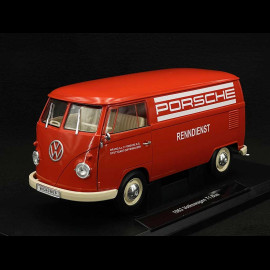 Volkswagen Bulli T1 "Porsche Renndienst" 1963 Rot 1/18 Welly 18053TDA