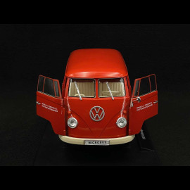 Volkswagen Bulli T1 "Porsche Renndienst" 1963 Rot 1/18 Welly 18053TDA