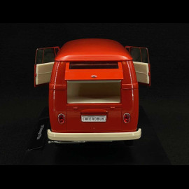 Volkswagen Bulli T1 "Porsche Renndienst" 1963 Rot 1/18 Welly 18053TDA