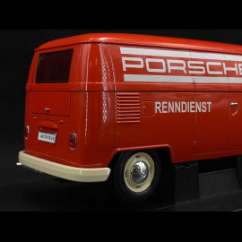 Volkswagen Bulli T1 "Porsche Renndienst" 1963 Rot 1/18 Welly 18053TDA