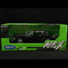 Ford Mustang 1964 Black 1/18 Welly 12519HBK