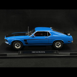 Ford Mustang Boss 302 1969 Blau 1/18 Welly 12516BL