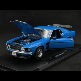 Ford Mustang Boss 302 1969 Blau 1/18 Welly 12516BL