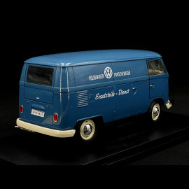 VW Bulli T1 Porsche Transporter Ersatzteile Dienst 1963 blau 1/18 Welly 18053W