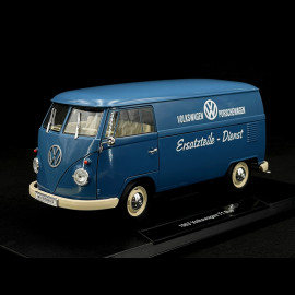 VW Bulli T1 Porsche Transporter Ersatzteile Dienst 1963 blau 1/18 Welly 18053W