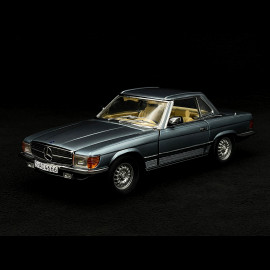 Mercedes-Benz 350 SL R107 Hardtop 1977 Hellblau Metallic 1/18 Sunstar 4666