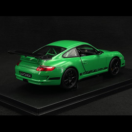 Porsche 911 GT3 RS 997 3.6 ph 1 green / black stripes 2007 1/18 Welly 18015GN