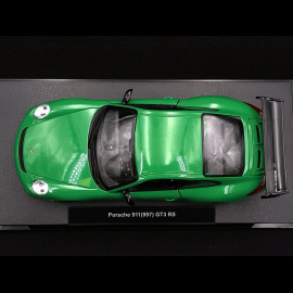 Porsche 911 GT3 RS 997 3.6 ph 1 green / black stripes 2007 1/18 Welly 18015GN