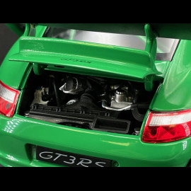 Porsche 911 GT3 RS 997 3.6 ph 1 green / black stripes 2007 1/18 Welly 18015GN