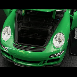 Porsche 911 GT3 RS 997 3.6 ph 1 green / black stripes 2007 1/18 Welly 18015GN