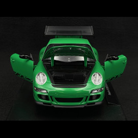 Porsche 911 GT3 RS 997 3.6 ph 1 green / black stripes 2007 1/18 Welly 18015GN