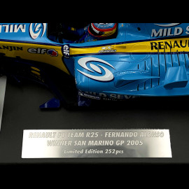 Fernando Alonso Renault R25 V10 n° 5 Sieger GP San Marino 2005 F1 1/18 Minichamps 117050405