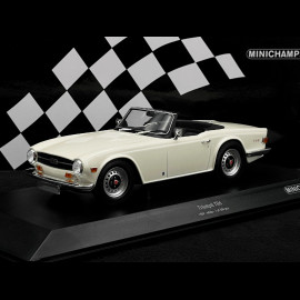 Triumph TR6 Roadster 1969 Weiß 1/18 Minichamps 155132035