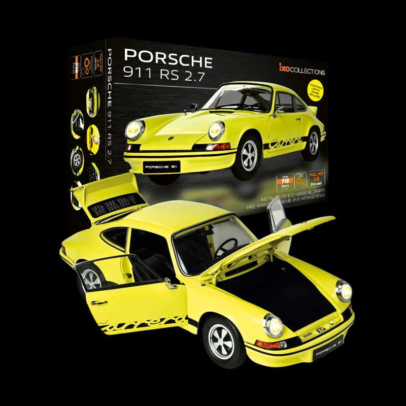 Kit Porsche 911 Carrera RS 2.7 1973 Yellow 1/8 Ixo Models