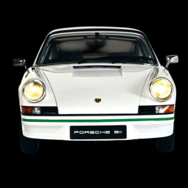 Kit Porsche 911 Carrera RS 2.7 1973 Grand-Prix Weiß / Grüne Streifen 1/8 Bausatz Ixo Models