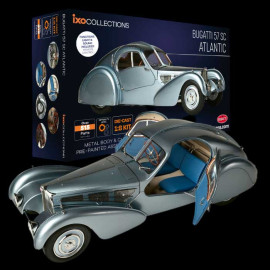 Kit Bugatti Atlantic 57 SC Rothschild 1936 Blau Grau 1/8 Bausatz Ixo Models