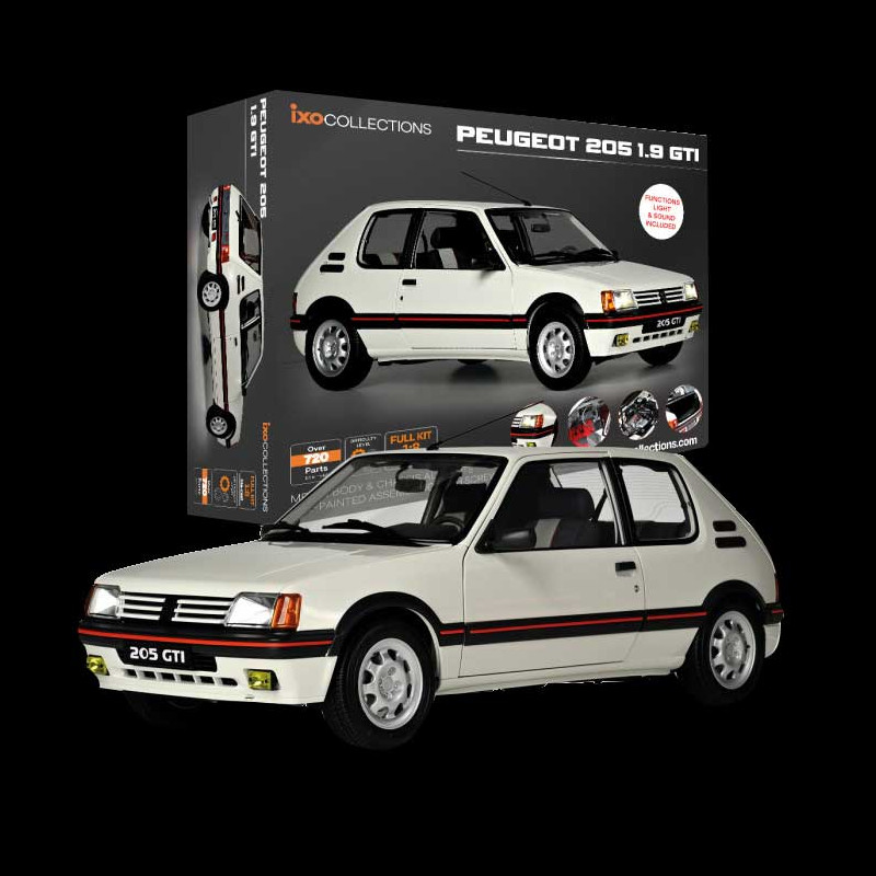 Kit Peugeot 205 GTI 1.9 1985 White 1/8 Ixo Models