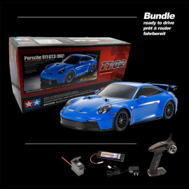 Porsche 911 GT3 992 Type 2021 Bright Blue R/C 1/10 Tamiya 47496