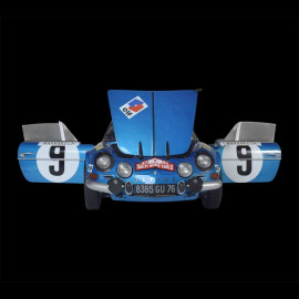 Kit Alpine A110 1600S Gewinner der Konstrukteurswertung  Rallye 1971 1/8 Bausatz Ixo Models