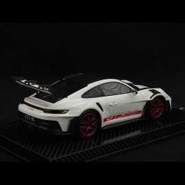 Porsche 911 GT3 RS Typ 992 2022 Weissach Package Weiß / Pyrorot Streifen 1/18 Radscale RMW