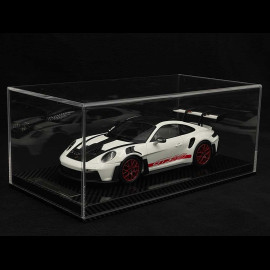 Porsche 911 GT3 RS Typ 992 2022 Weissach Package Weiß / Pyrorot Streifen 1/18 Radscale RMW