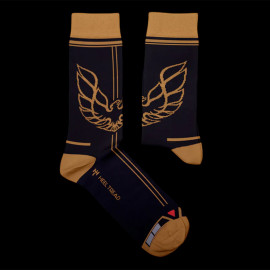 Inspiration Pontiac Trans-Am 1977 Smokey and the Bandit Socken Schwarz / Gold - Unisex - Größe 41/46