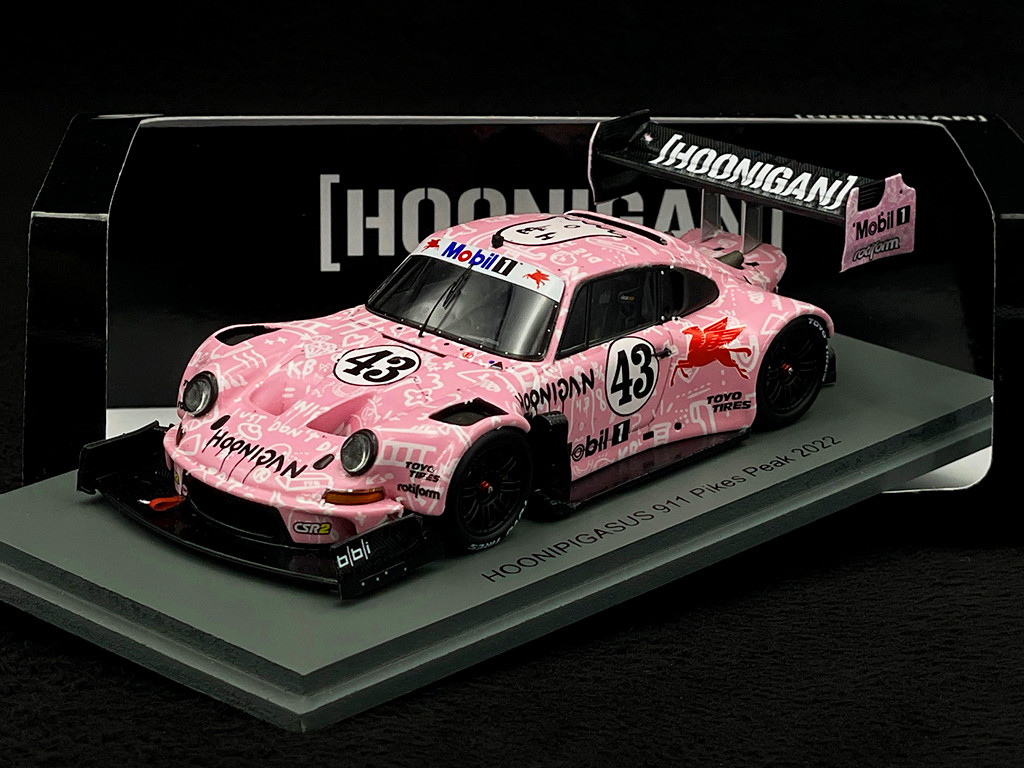 ミニカー Hoonipigasus 911 Pikes Peak 2022 スパーク 1/43 HOONIPIGASUS (フーニピガサス) 911 2022 パイクス