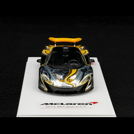 McLaren P1 Art Car by Sticker City 2014 Weiß / Schwarz / Orange 1/43 True Scale TSM164350