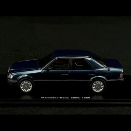 Mercedes-Benz 500E 1986 Petroleum Blue 1/43 Spark S1020