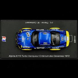 Alpine A110 Turbo n° 9 Sieger Critérium des Cévennes 1972 1/43 Spark SF228