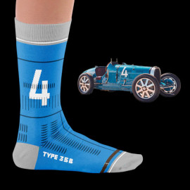 Inspiration Bugatti 35 B Sportcar Museu socks Blue / Grey - unisex - Size 41/46